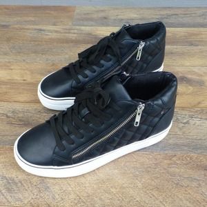 Steve Madden 9M Sneakers Lace up Zip up GRYPHON-Q